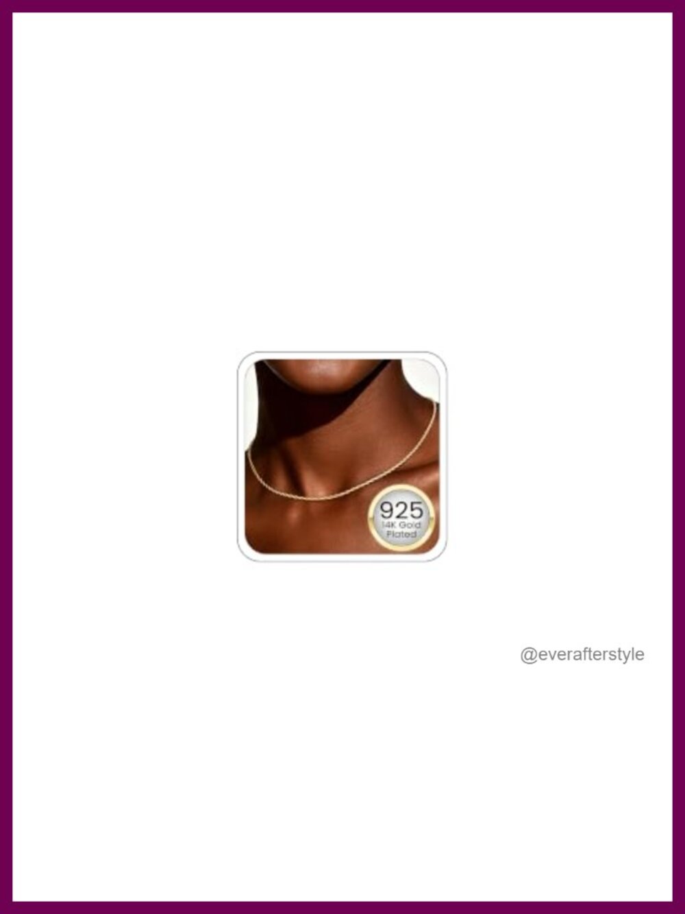 925 Sterling Silver Rope Chain 14K Gold Plated Necklace